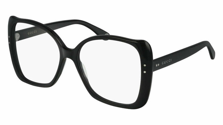 Monturas de anteojos extragrandes Gucci GG0473O en negro 