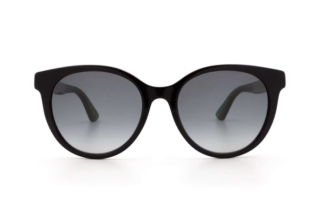Gucci GG0702SK Rounded Sunglasses in Black Striped Leg