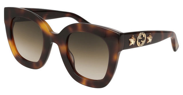 Gucci GG0208S Crystal Star Oversized Sunglasses in Brown