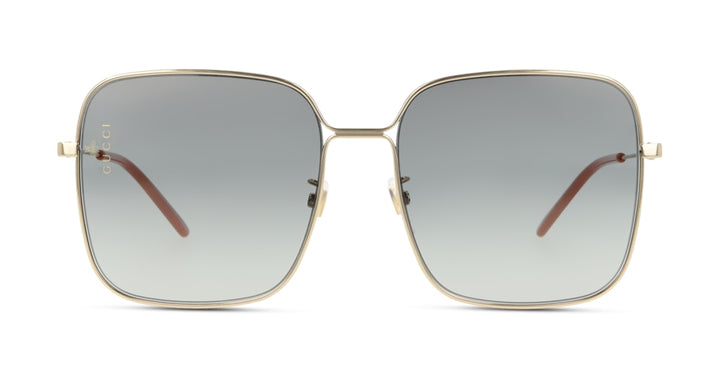 Gucci GG0443S Gold Square Metal Sunglasses