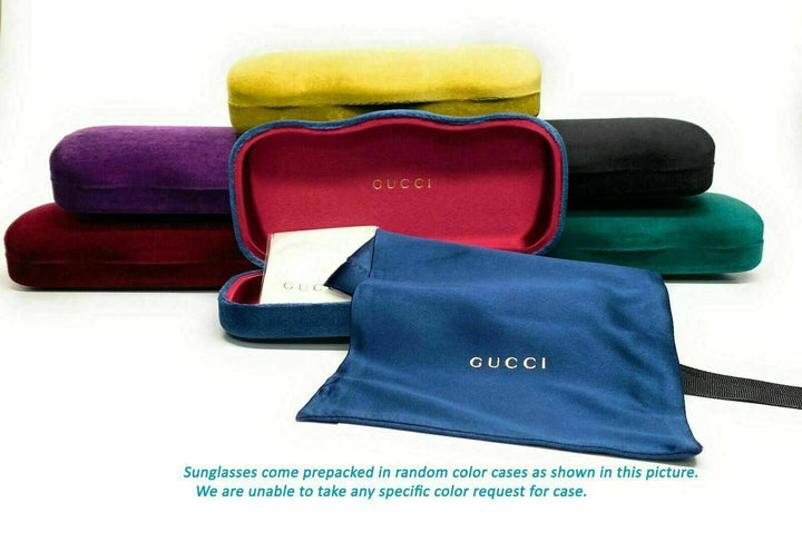 Gucci GG0739S Unisex Aviator Logo Sunglasses in Crystal Pink Blue Lens