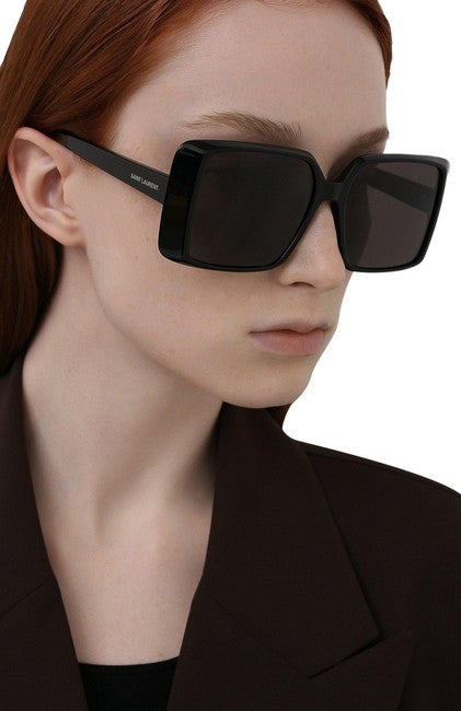 Gafas de sol rectangulares Saint Laurent SL451 en negro