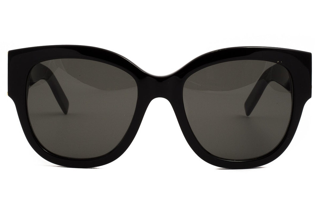 Saint Laurent SLM95/F Thick Rim Cat Eye Sunglasses in Black Gold