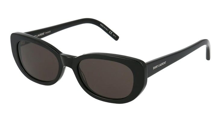 Saint Laurent SL316 Betty Oval Sunglasses in Black