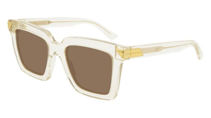 Bottega Veneta BV1005S Gafas de sol cuadradas transparentes