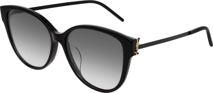 Saint Laurent SLM48S_A/K gafas de sol estilo ojo de gato en negro