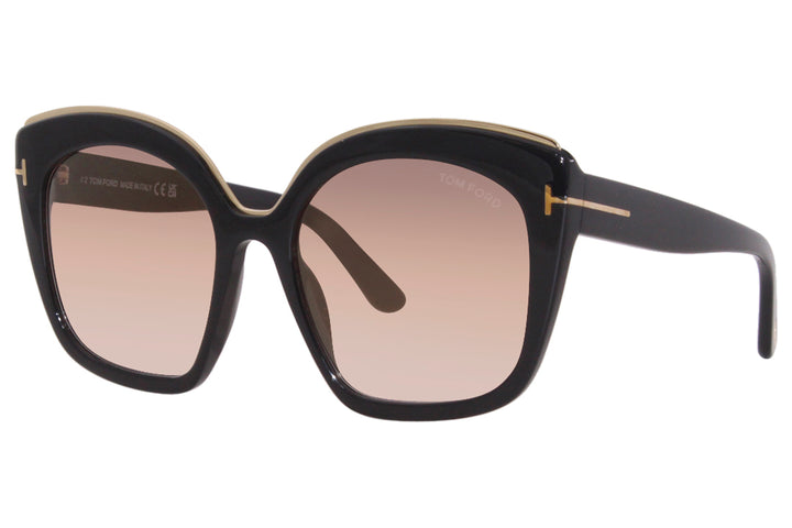 Tom Ford Chantalle FT0944 Black Brown Mirror Sunglasses