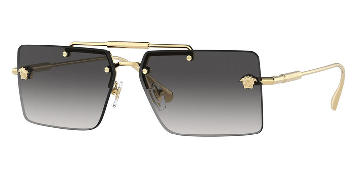 Versace VE2245 Gafas de sol Medusa cuadradas grises 