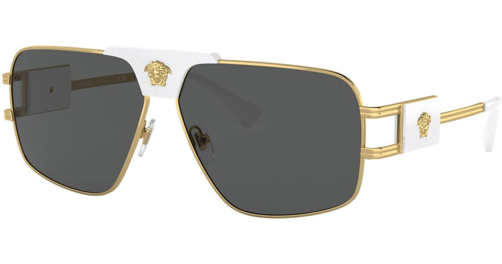 Versace VE2251 Medusa Aviator Sunglasses in White