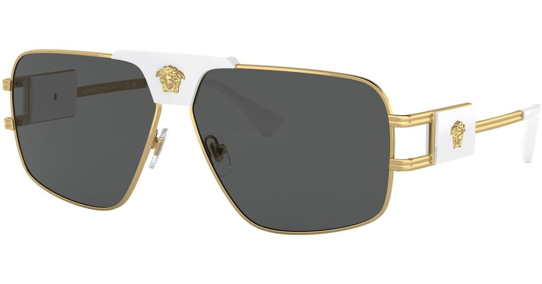 Versace Gafas de sol estilo aviador Medusa VE2251 en blanco