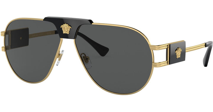 Versace Gafas de sol estilo aviador Medusa VE2252 en negro