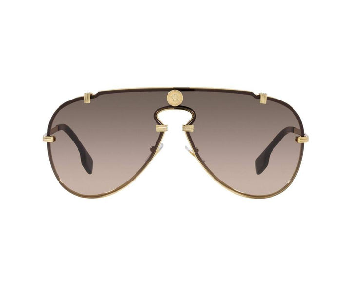 Versace VE2243 Brown Shielded Aviator Sunglasses