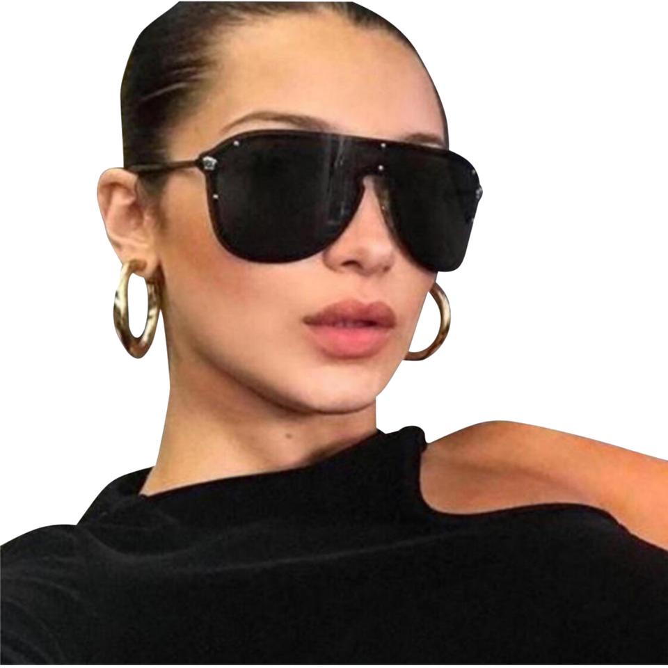 Versace VE2180 Shield Sunglasses Black – Designer Daydream
