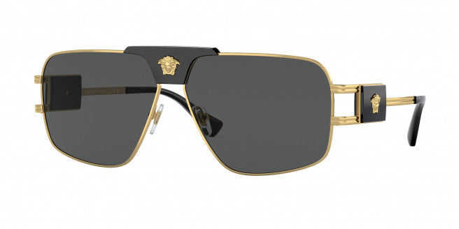 Versace VE2251 Medusa Aviator Sunglasses in Black