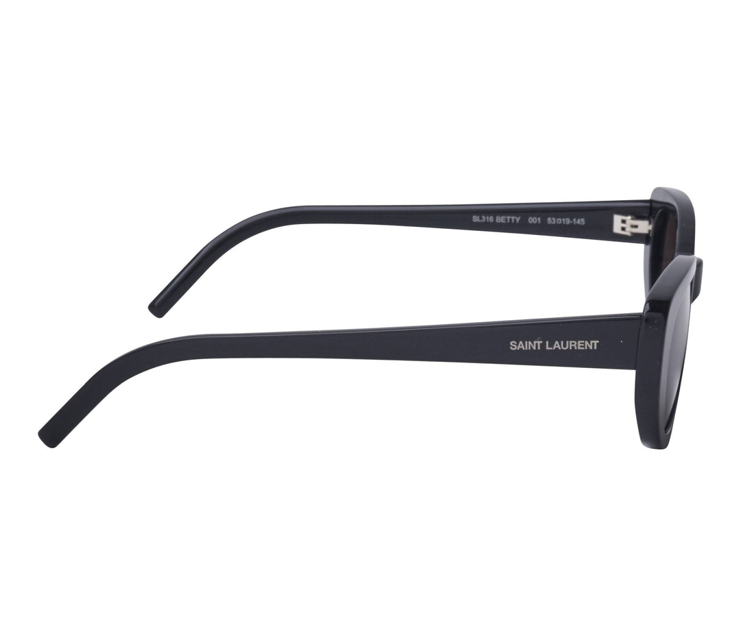 Saint Laurent SL316 Betty Oval Sunglasses in Black
